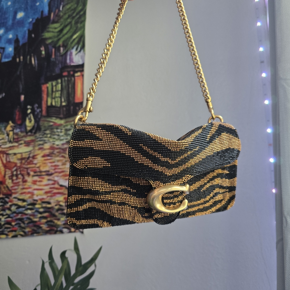 Coach Beaded Tabby - Tiger Edition